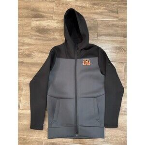 Bengals Mens Soft Shell Jacket With Hood & Logo Size Small‎ EUC
